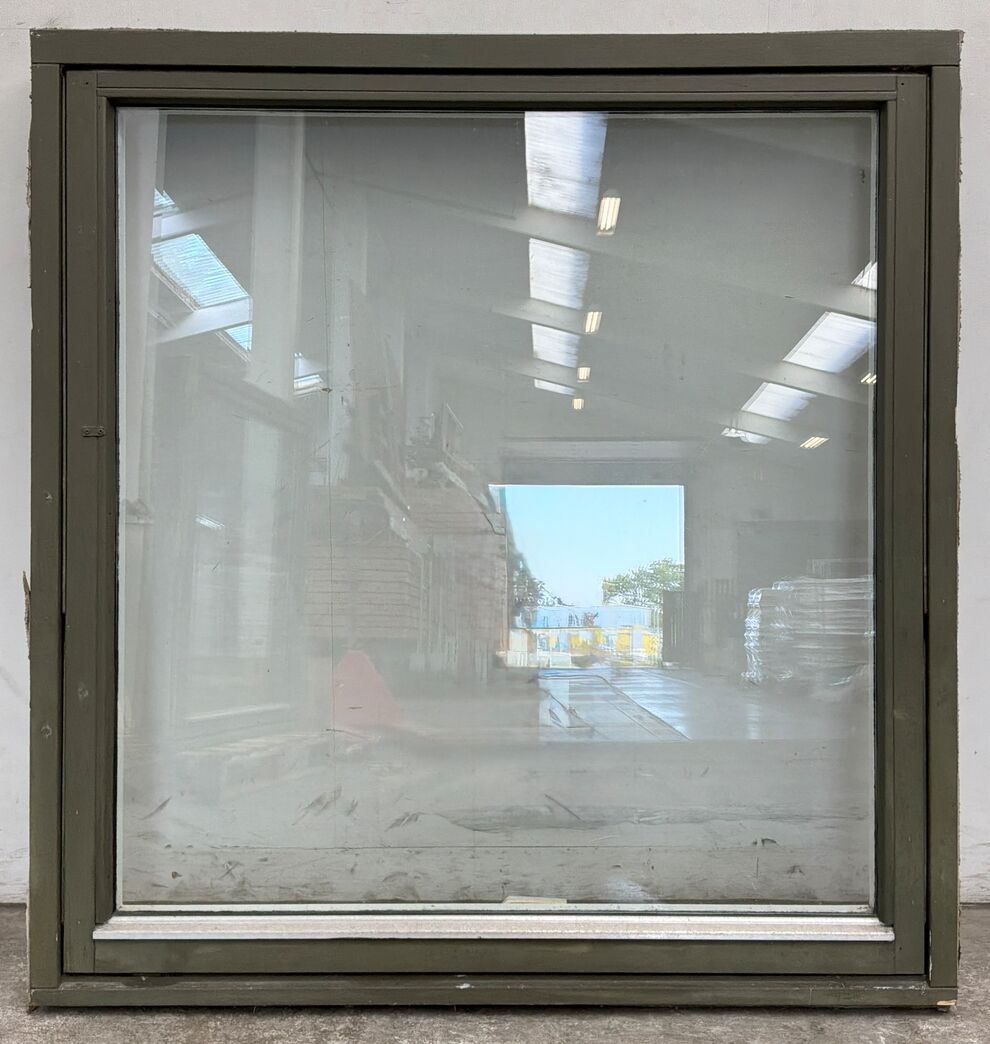 Grønt Termovindue 119x125 m/alu vandnæse