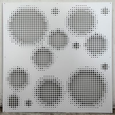 Aluminiumsplade med hulmønster 1195x1195 mm
