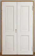 Dobbelt fyldningsdør med karm