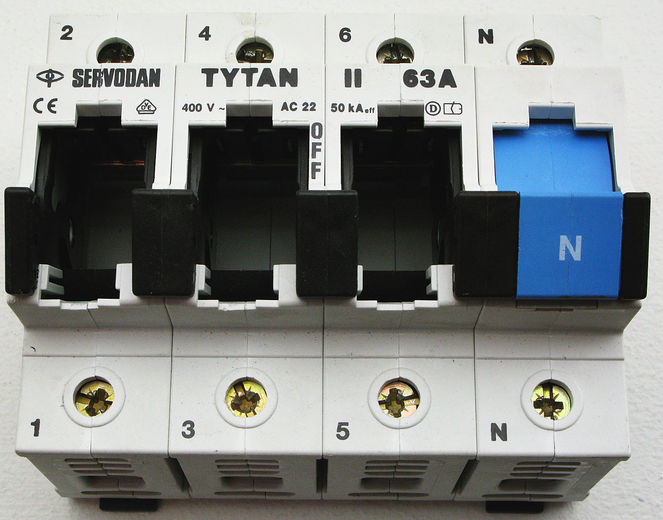 Tytan gruppeafbryder 3P+N 16-63A Tytan gruppeafbryder 3P+N 16-63A