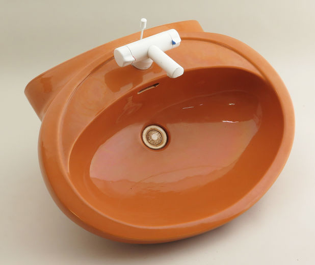 Håndvask fra Ifö - orange Håndvask fra Ifö - orange