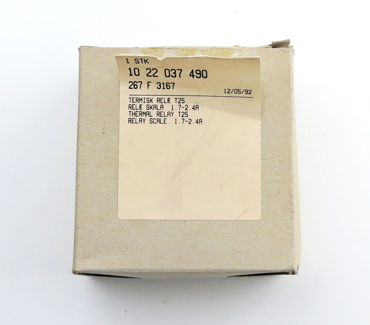 LK Termisk relæ T25 / 1,7-2,4A - NY!!