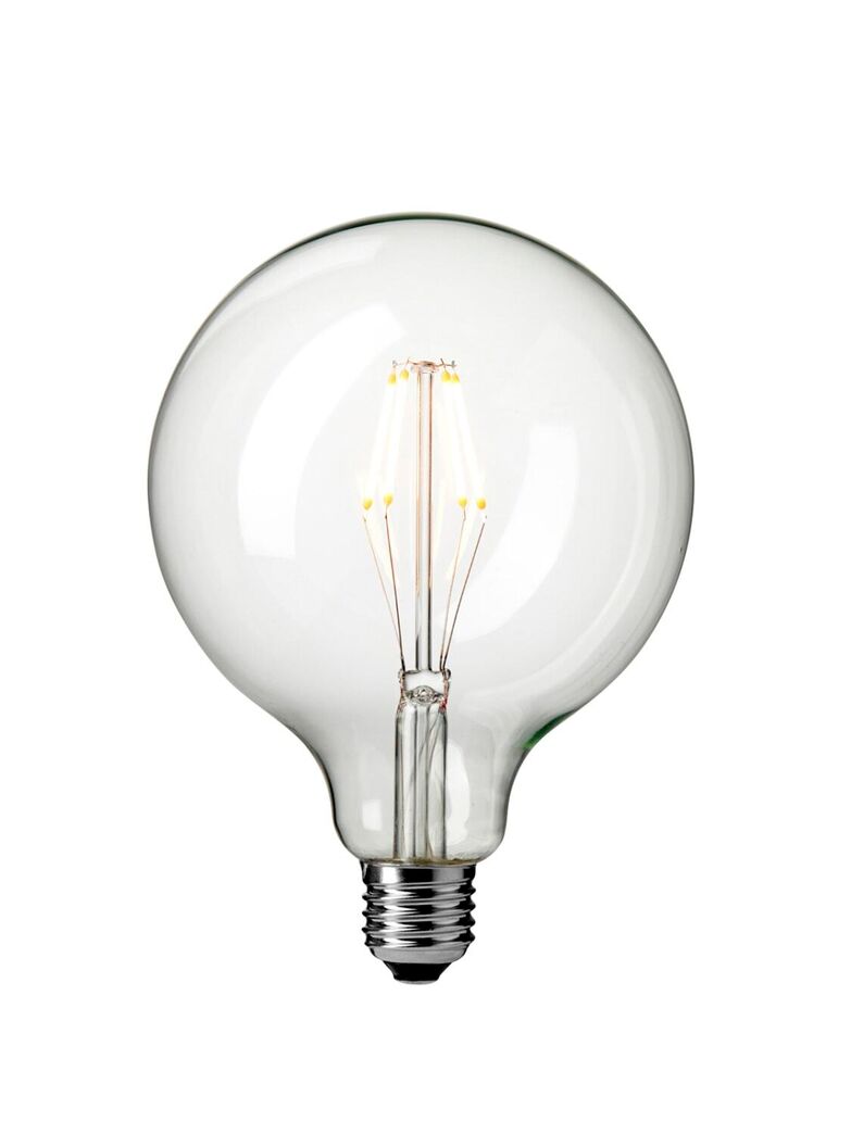 Pære - LED 4W Globe Basic Klart Glas Ø125