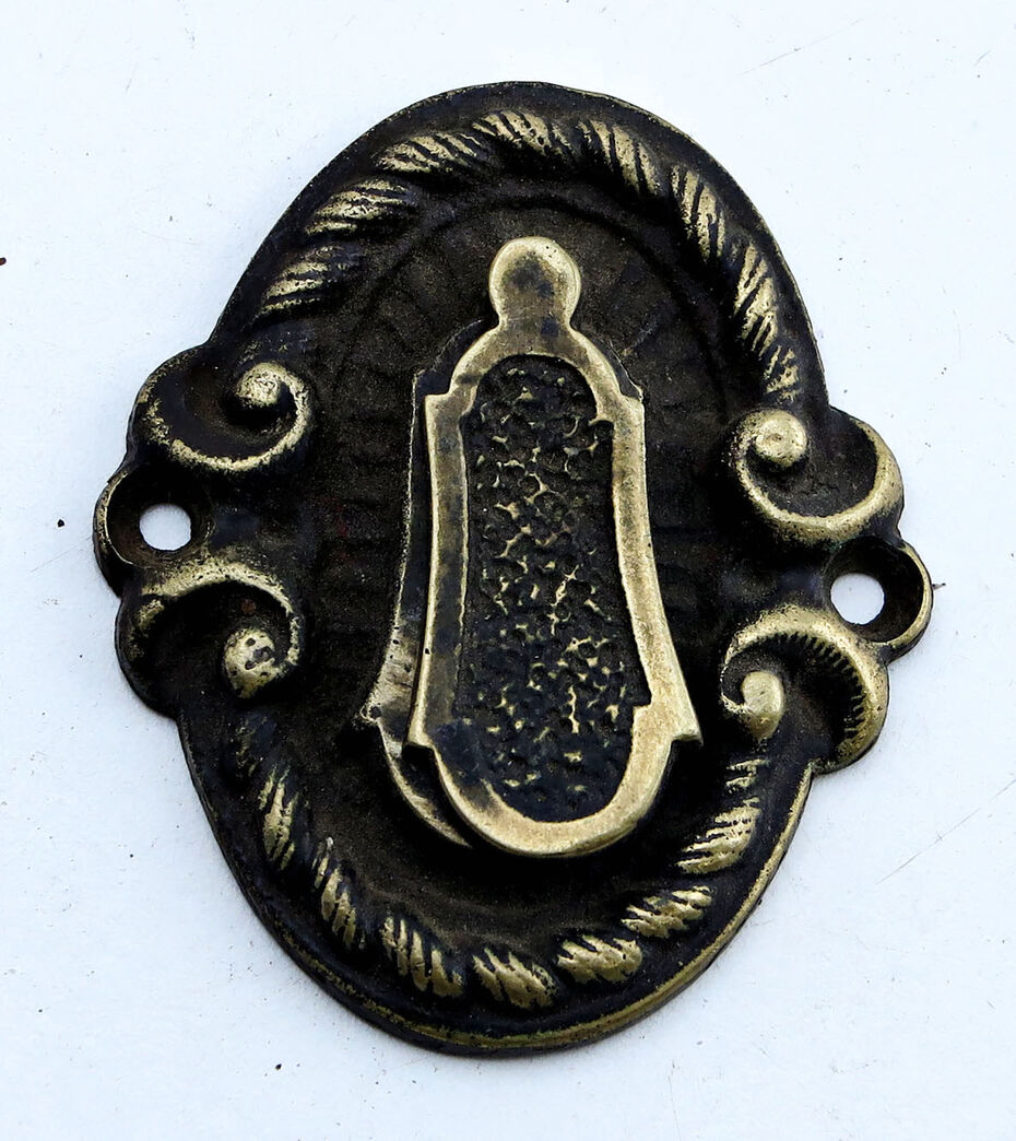 Nøgleskilt med klap - messing