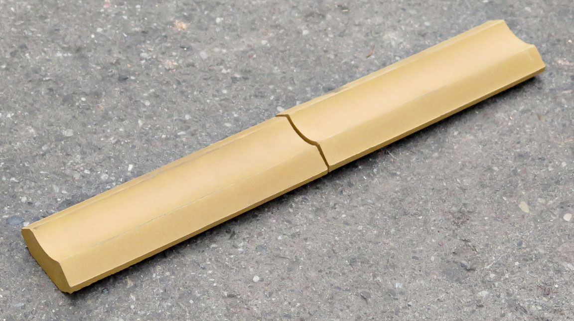 Hulkehlliste, gul klinke, 14,9cm