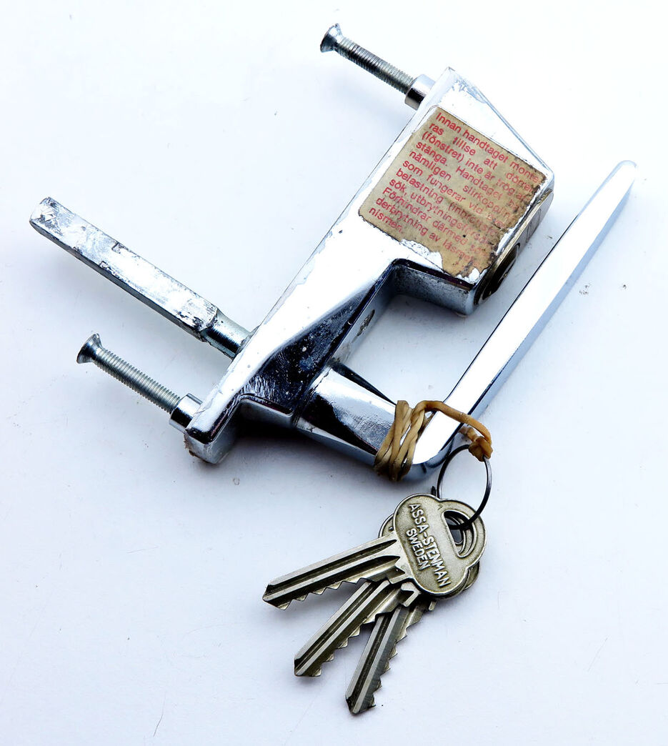 FIX greb og låsecylinder/nøgler til terrassedøren