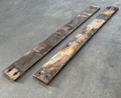 Egetræ fra Operaen - bagsiden af bjælken