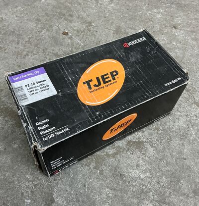 TJEP kasse med klammer - 50mm