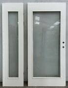 Dobbeltdør med glas uden karm