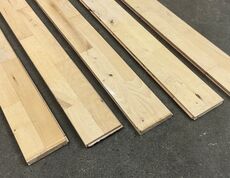 Korte 21mm massive Junckers bøgeparket uden søm