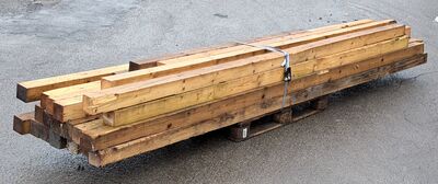 85 meter brugt tømmer 10x10 cm