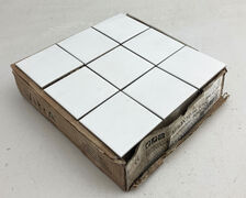 Hvide fliser på net 10 x 10 cm  - 1 m2
