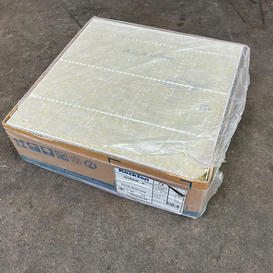 Rockfon Sonar P akustikloftplader 600 x 600 x 20 mm - 10 plader.