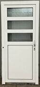 Facadedør i plast med 3 ruder hh - 209 cm