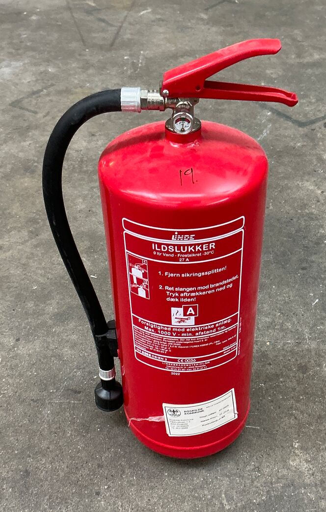 9-liters trykvandslukker - Uplomberet