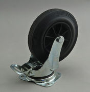 Transport hjul på drejefod med bremse