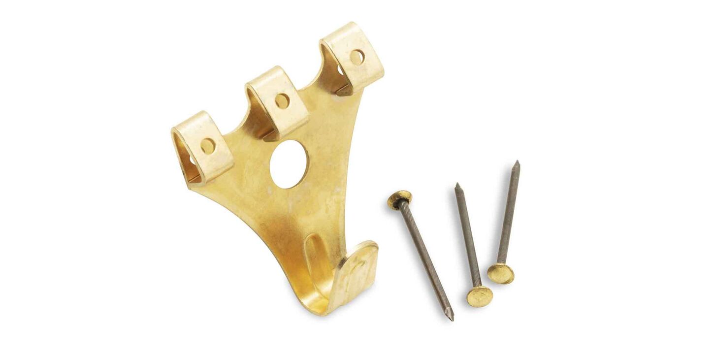 Billedophæng i messing - 10 stk. pr. pakke