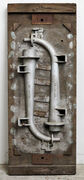 Vægdekoration støbekliché på plade 80x200cm