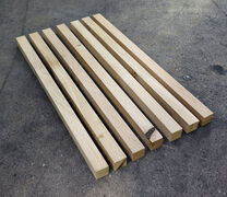 2. sortering - Egetræsstave 32x32x500