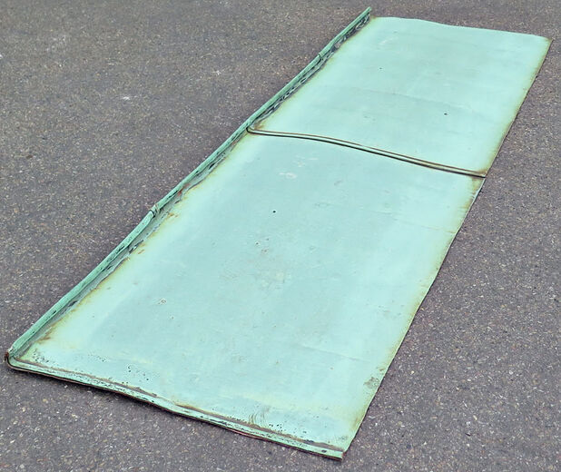Irret kobberplade 190 - 215 cm