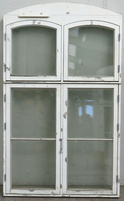 Sprossevindue med koblet ramme