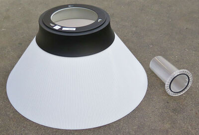 Glamox reflektor skærm - Hvid