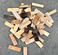 100 stk korte brandimprægneret træstave 10,2 cm