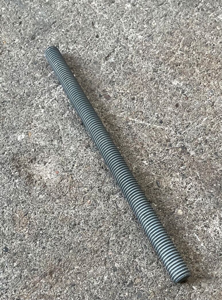 Varmforzinket gevindstænger M10 200mm