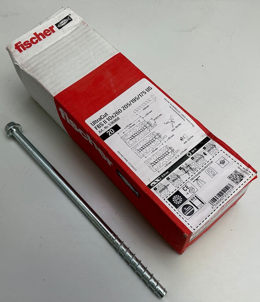 Betonbolt 10x260mm - Fischer