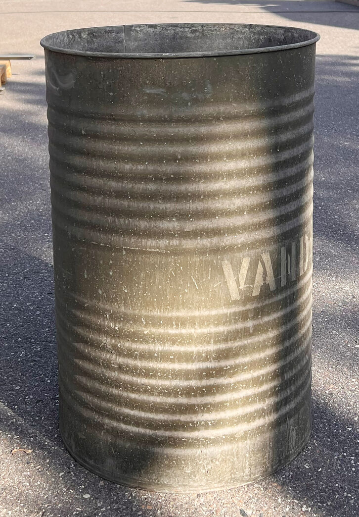 Gammel vandtønde Ø 58 cm