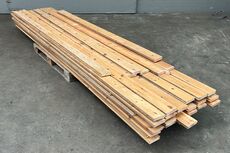 Brugt gulvbrædder i fyr, 18m2, 11,3 cm