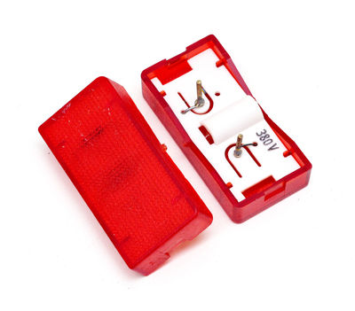 LK Fuga rød lampe til afbryder 380V (400)