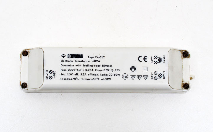 Servodan Elektronisk Trafo 20-60W Servodan Elektronisk Trafo 20-60W