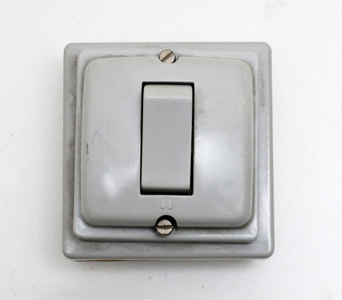 LK afbryder 1-pol - grå