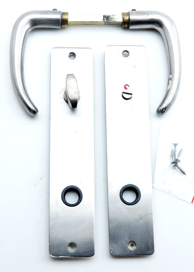 Stålgreb med toiletmarkering