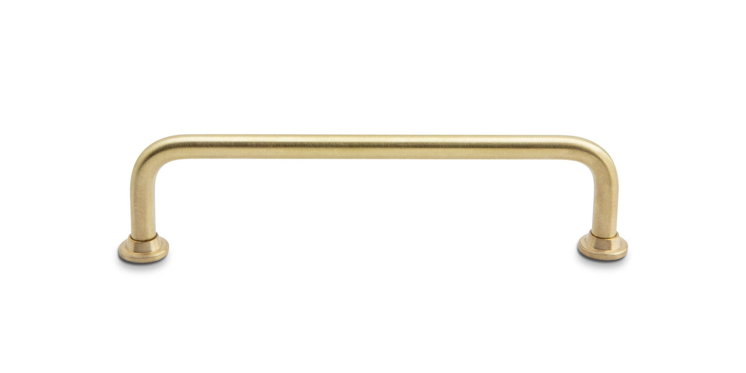 Klassisk bøjlegreb 96mm - mat messing