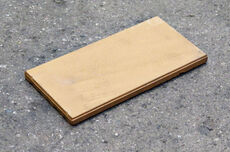 Gul klinke, 9,7x19,3x1,1 cm