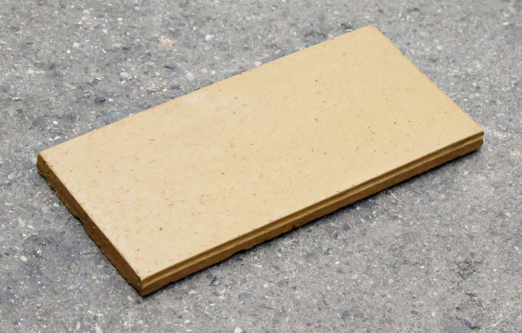 Aflang gul Hasle klinke, 9,5x19,5cm Aflang gul Hasle klinke, 9,5x19,5cm