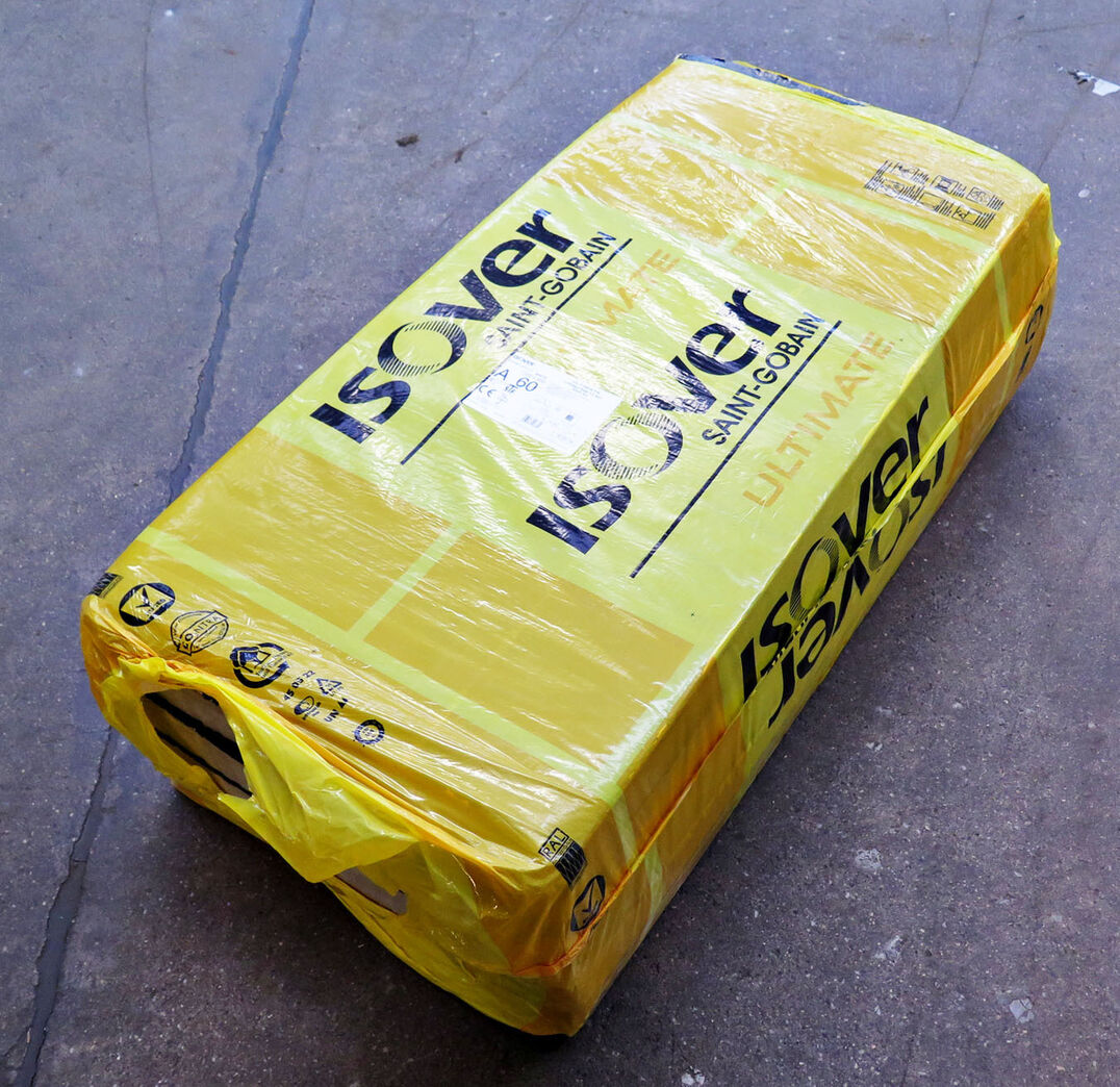 Mineraluldsplade med sort Alu, 60mm