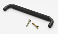 Bøjlegreb sortlakeret med rouleteret overflade - 224mm