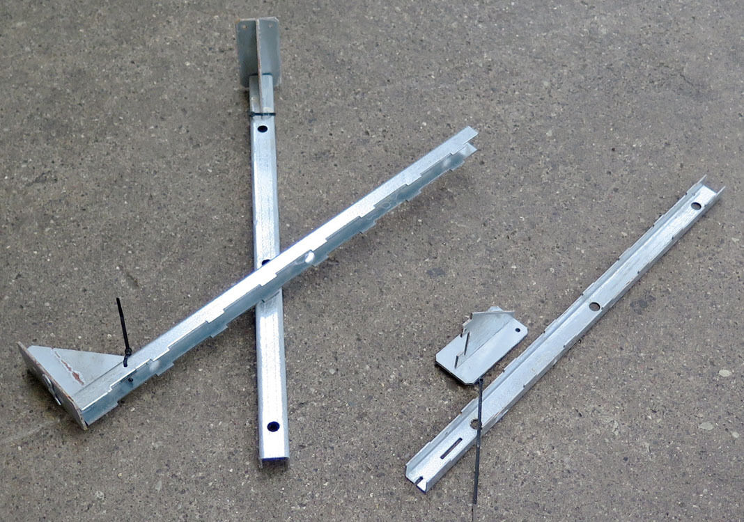 Vinduesmontagebeslag til teglstensvæg 53 cm