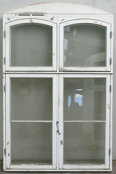 Sprossevindue med koblet ramme