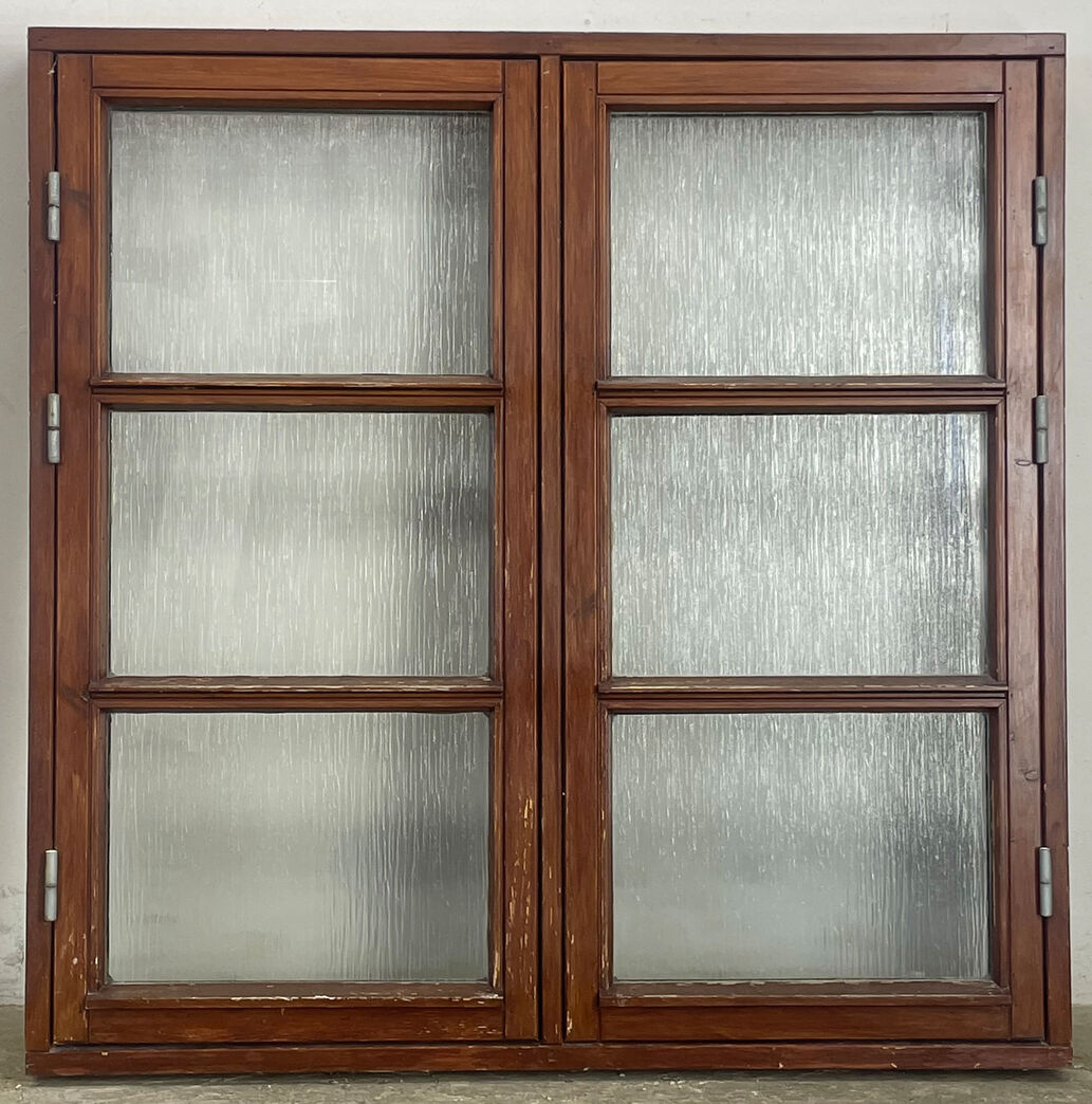 Termovindue med sprosser og matteret glas