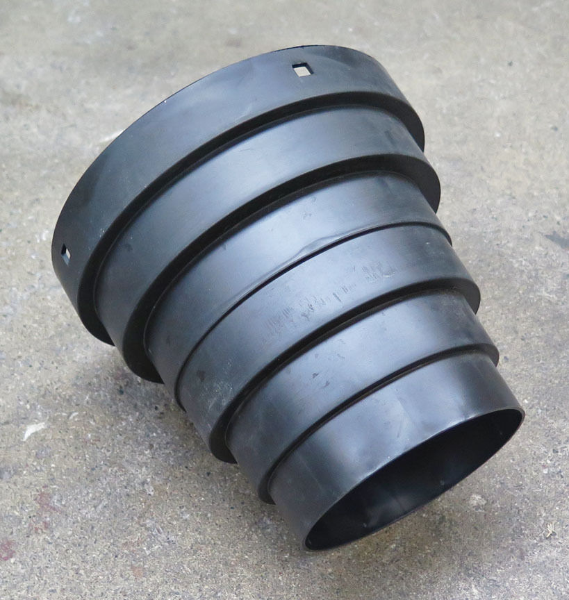 Overgangsstykke fra taghætte Ø160 mm