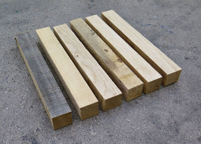 Egetræsstave 51x51x400mm Egetræsstave 51x51x400mm