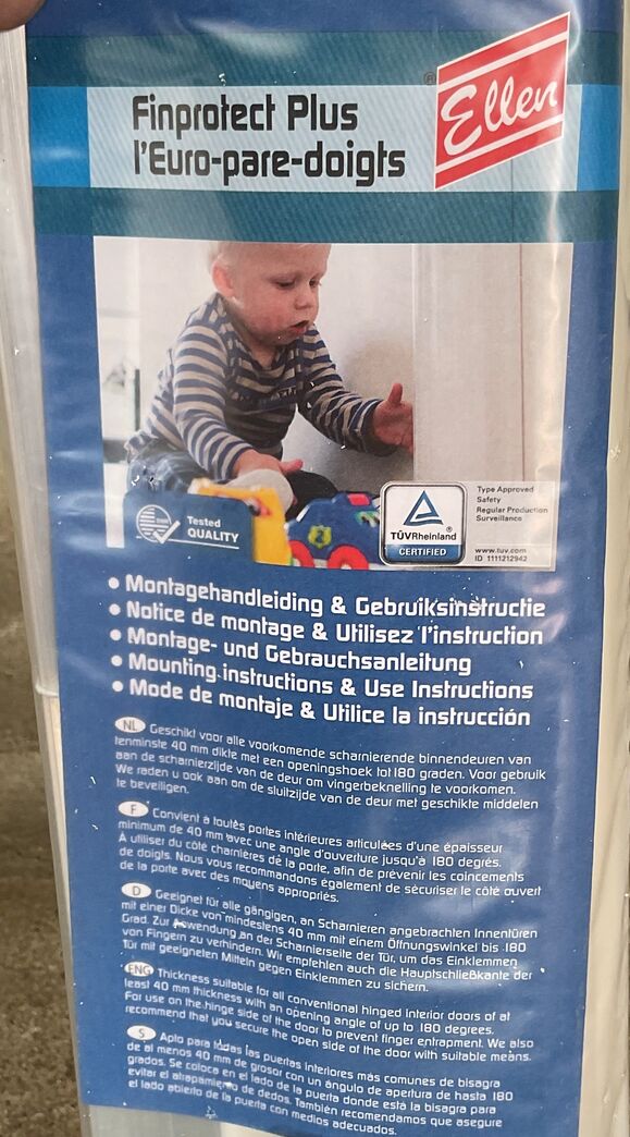 Grå Ellen finprotect Plus , børnesikring