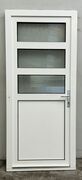 Facadedør i plast med 3 ruder hh
