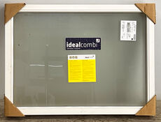 Fastkarmsvindue med matteret glas