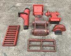 7 stk. støbeform fra Holbæk Jernstøberi