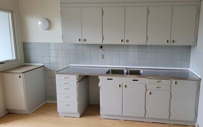 Malet komplet 60'er køkken